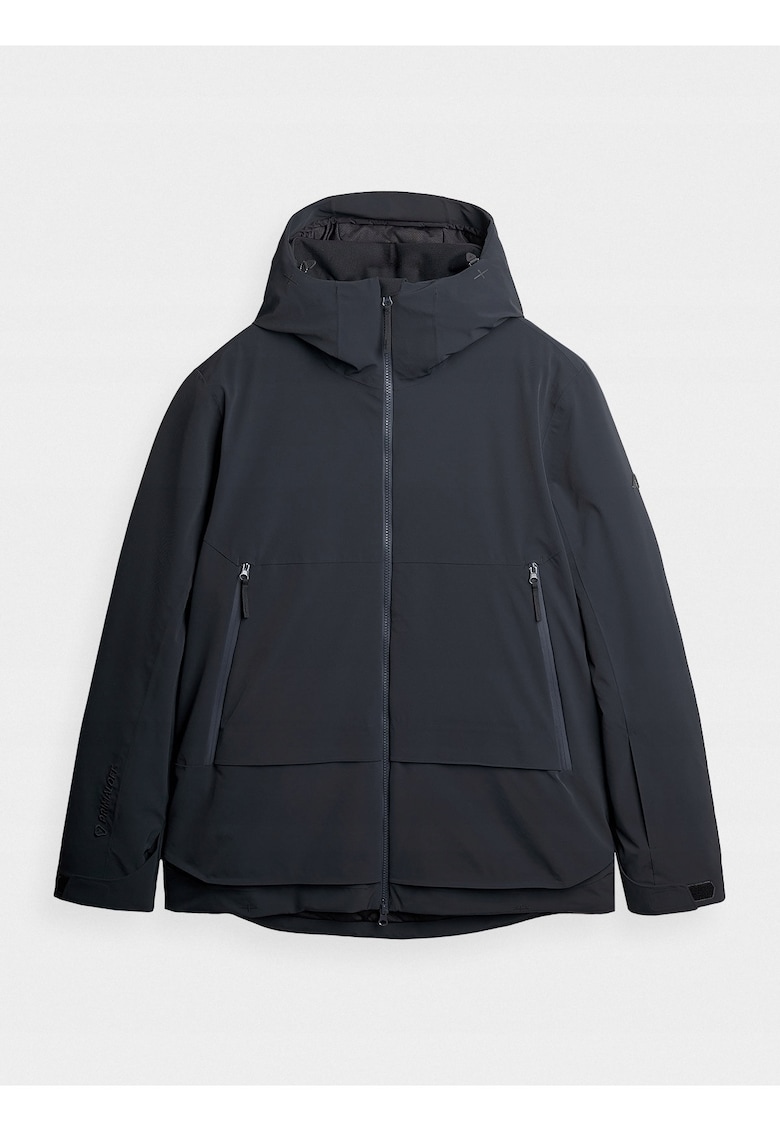 Geaca de schi Pro Dermizax 20000/20000 - neagra - cu gluga si izolatie PrimaLoft - set pentru barbati