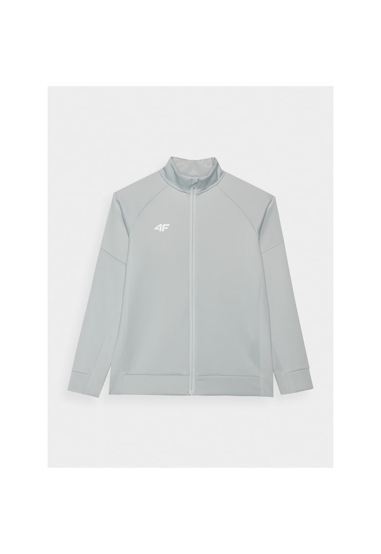 Hanorac sport copii - poliester/elastan - gri deschis -