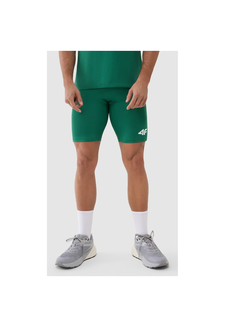 Colanti scurti de antrenament verzi - tehnologie de uscare - barbati