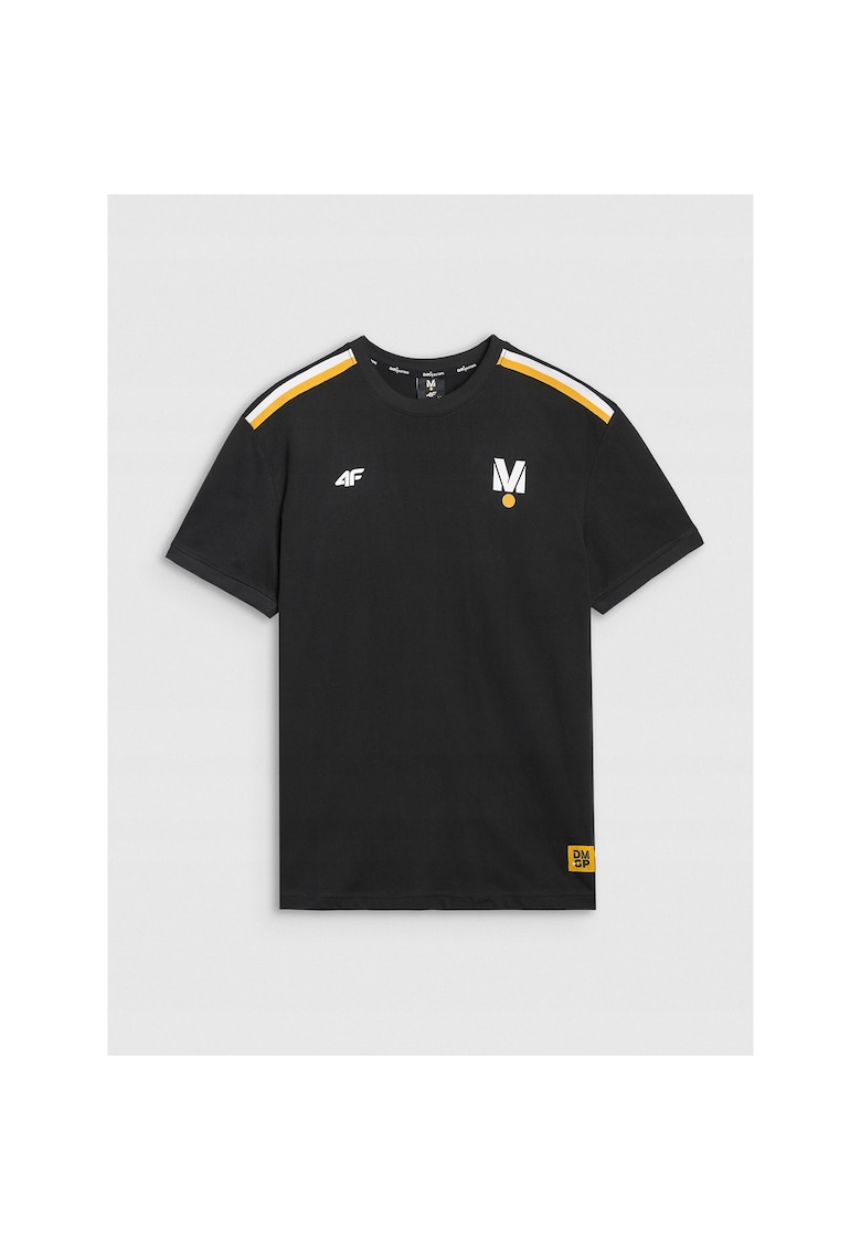 Tricou sport regular - imprimeu Drift Masters - negru - bumbac 100% -