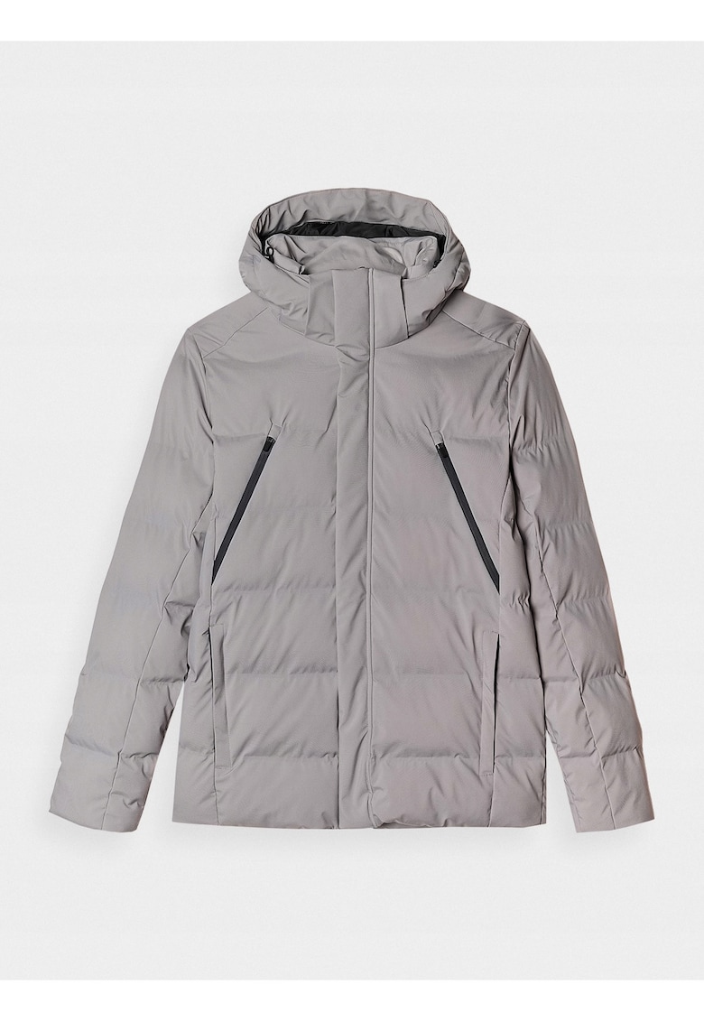 Jacheta barbati puf sintetic - impermeabila - gluga detasabila - gri