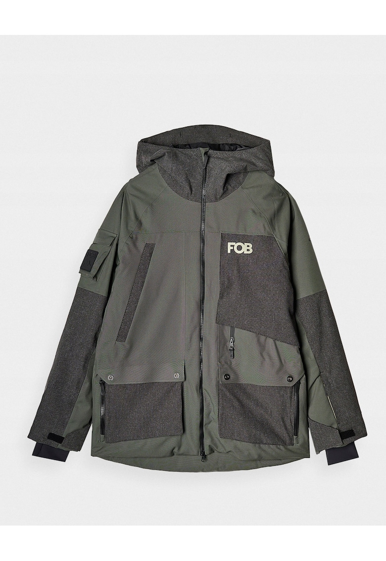 Geaca Tehnica Snowboard Barbati NeoDry 10000/8000 Impermeabila Kaki Reglabila Pentru Iarna