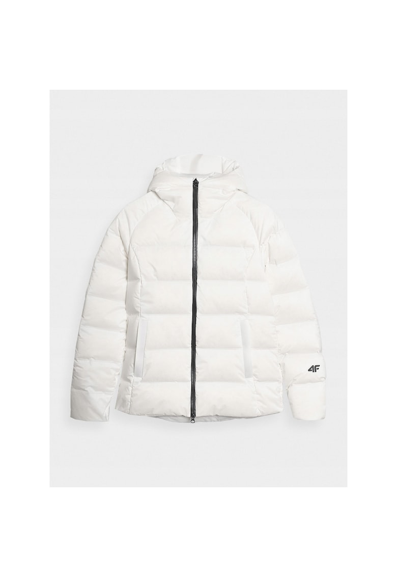 Geaca de iarna pentru femei - impermeabila - usoara - cu umplutura din puf natural - alb - fabricata din material Pertex Shield 20000/20000