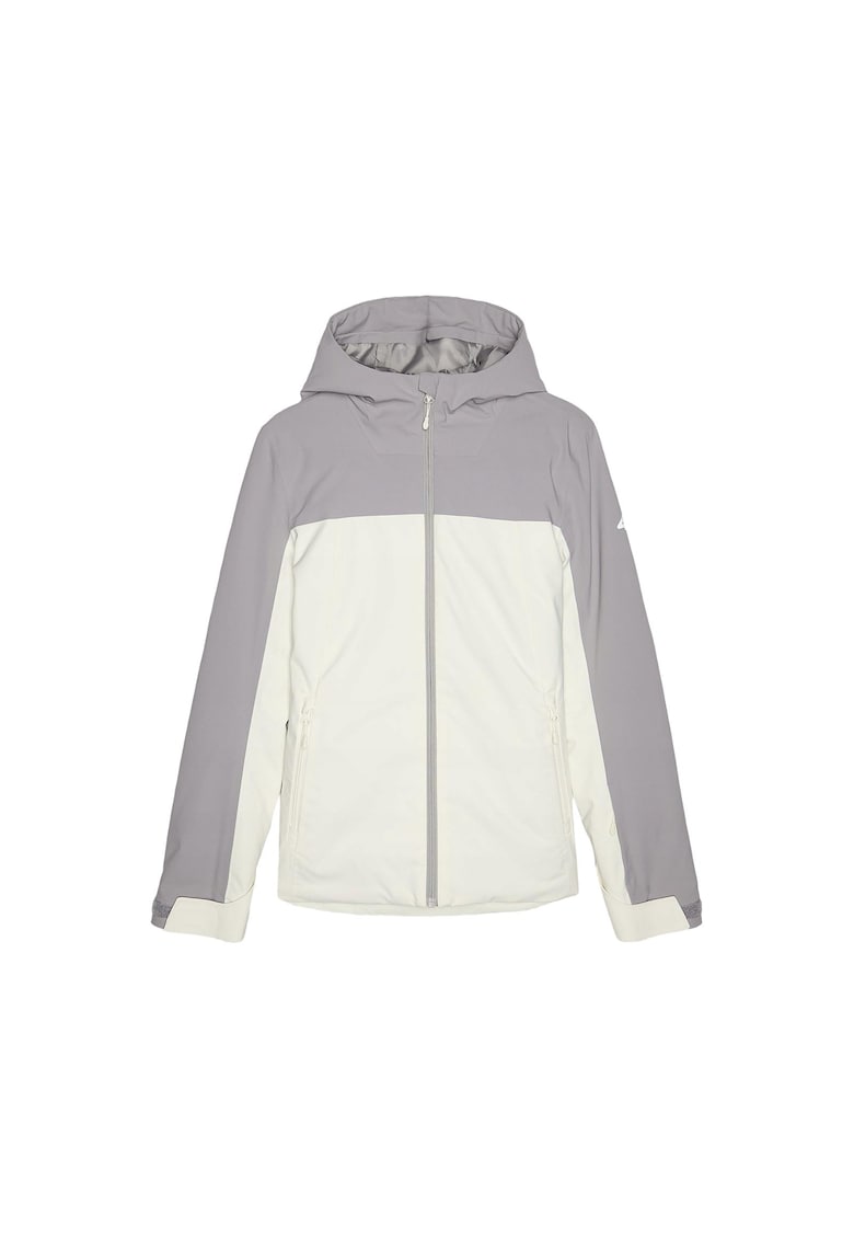 Geaca de Schi Tehnologica Femei - Membrana NeoDry 5000 - Impermeabila - Gri Deschis - Sezon AW24 - Regular Fit - Marimi XS-XXL