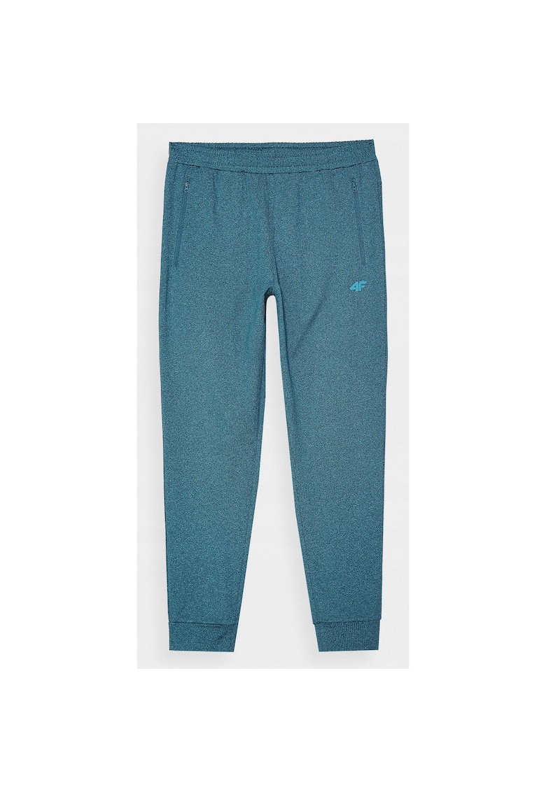 Pantaloni sport barbati 4FWAW24TFTRM682 - sintetic - uscare rapida - croiala regular - verde -