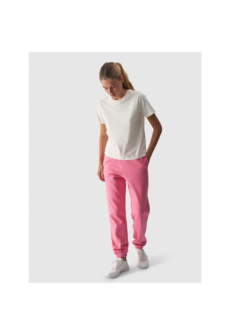 Pantaloni De Trening Femei Roz - Bumbac & Poliester - Croiala Regulara - XS-XXL - Sportstyle AW24