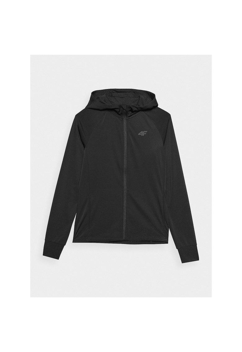 Hanorac de trening Slim - Negru - sintetic/elastan - pentru femei - Negru