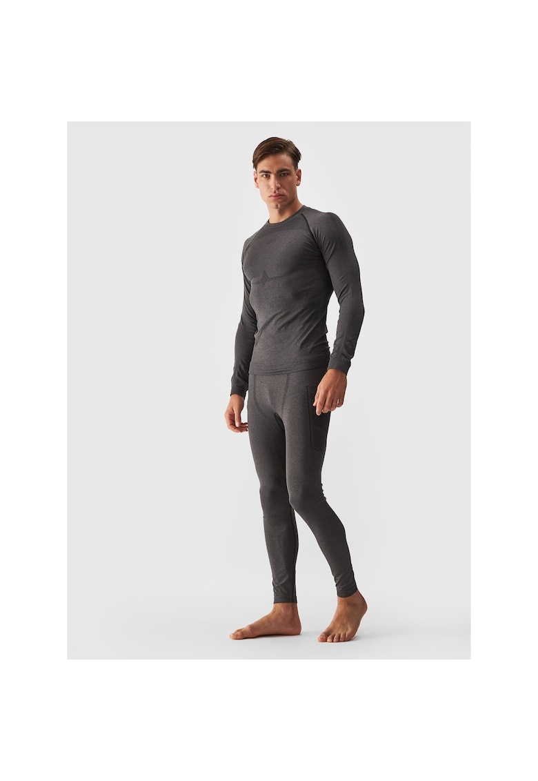 Colanti Termoactivi Fara Cusaturi pentru Barbati - Negru - Tesatura Elastica si Durabila - Ideala pentru Schi si Zile Reci - Marimi S-3XL