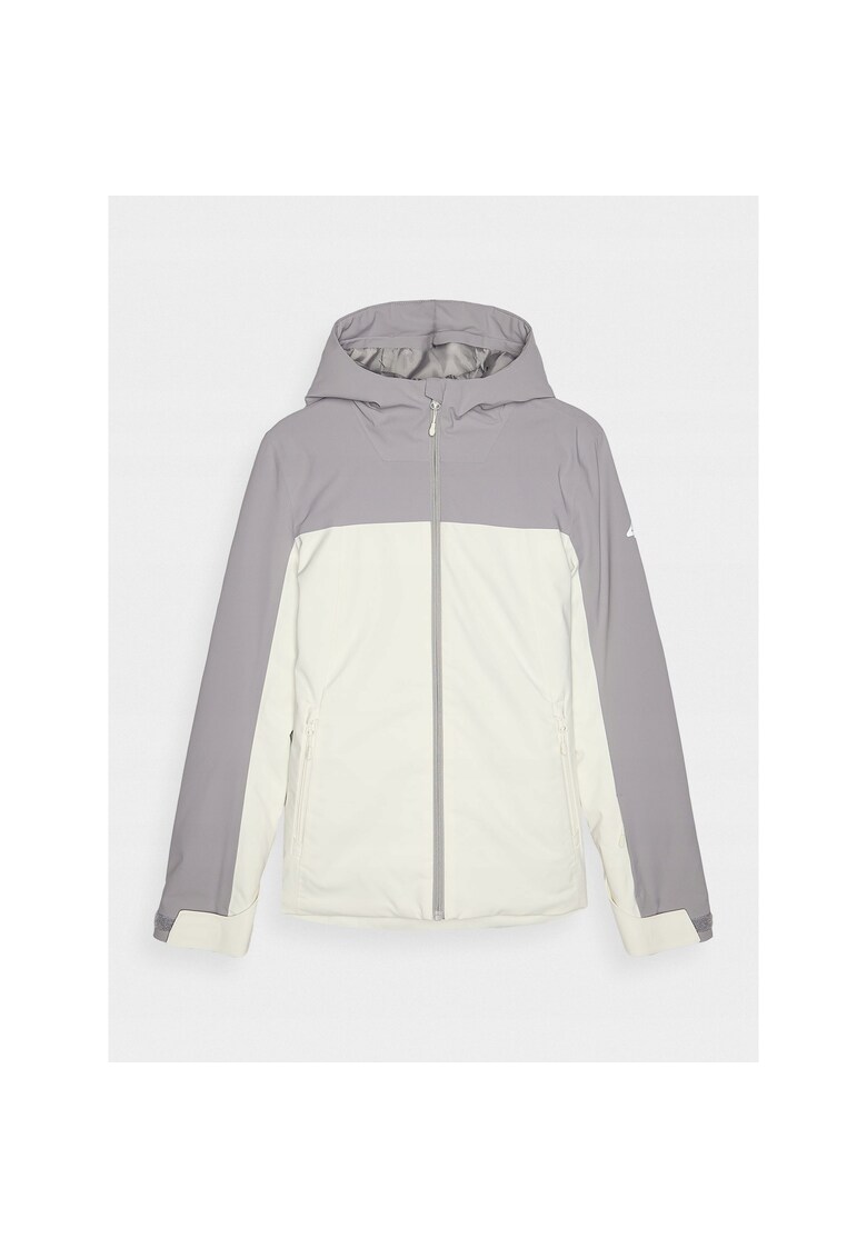 Geaca de schi pentru femei membrana NeoDry 5000 - impermeabila - gri - umplutura sintetica