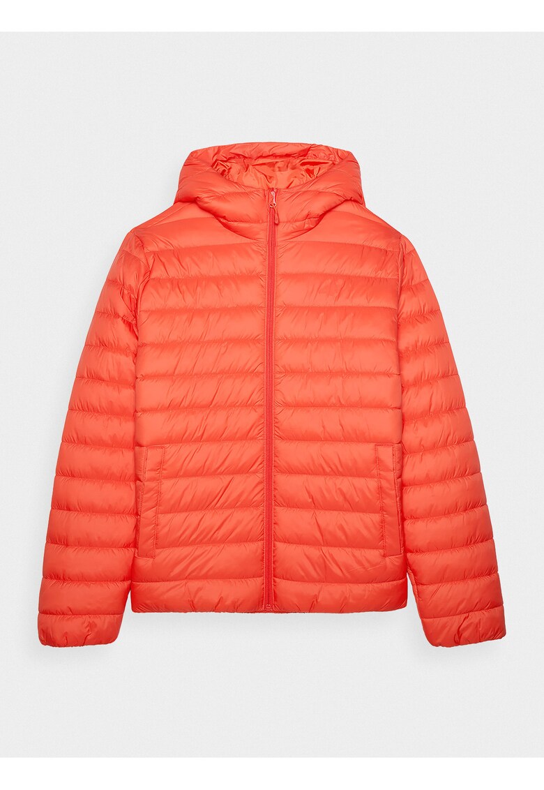 Jacheta Puf Barbati Carmin - Regular Fit - Hidrofob - Umplutura Reciclata - Confort Termic - Gluga Integrata - AW24