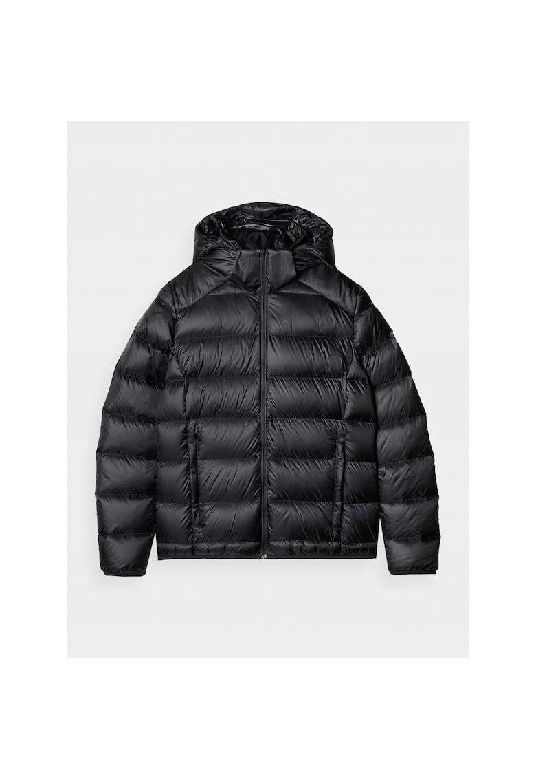 Geaca de Schi Dama Negru Intens cu Puf Natural 90/10 - Gluga Detasabila - AW24