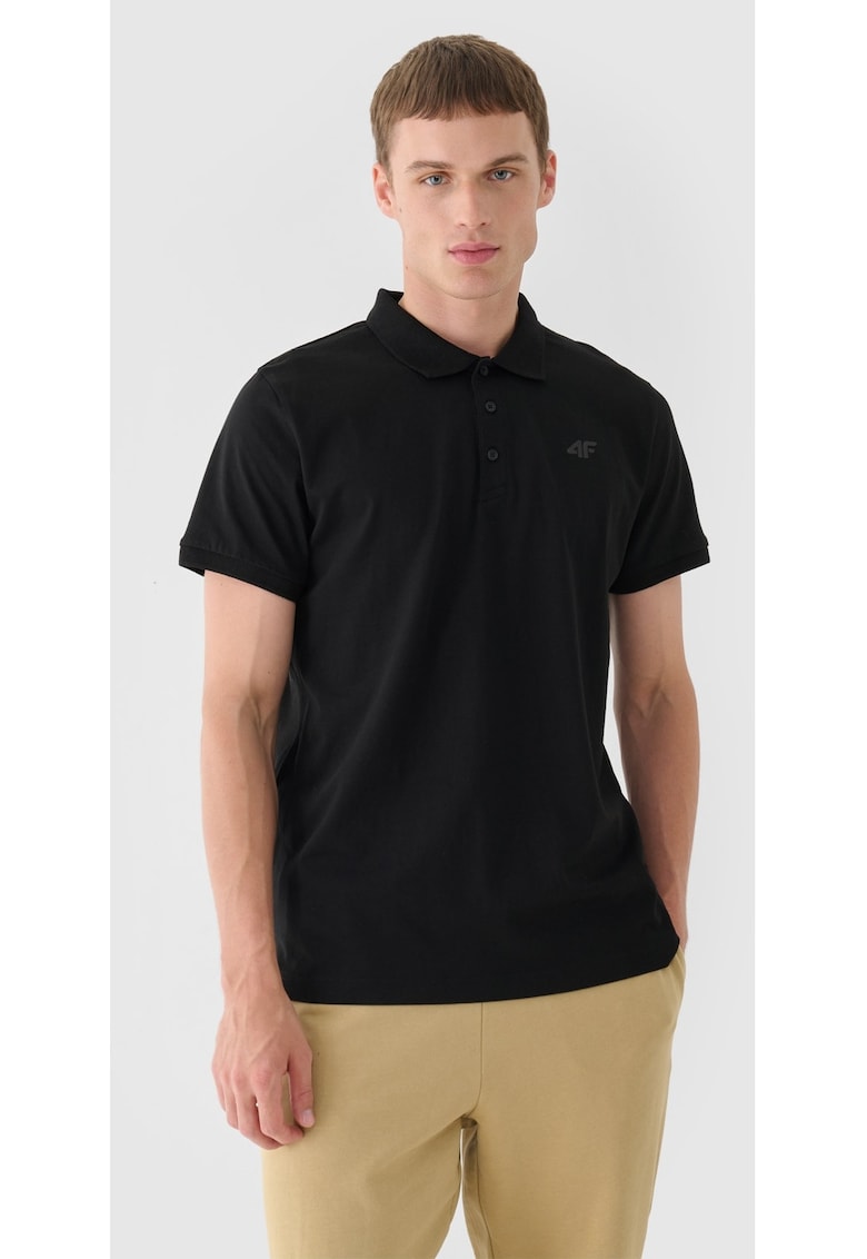 Polo Barbati Negru Sportstyle 100% Bumbac Regular Fit - Guler Clasic cu Nasturi - Tricou Confortabil si Durabil - Marimi S-XXL