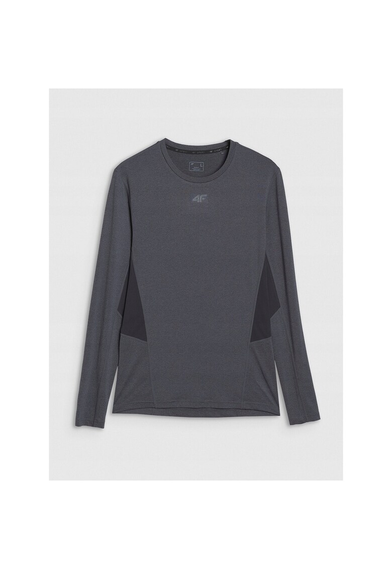 Bluza sport de antrenament - uscare rapida - gri - material sintetic