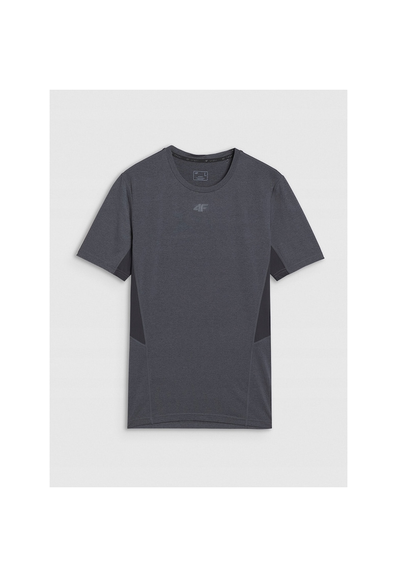 Tricou sport gri - uscare rapida - material sintetic - slim