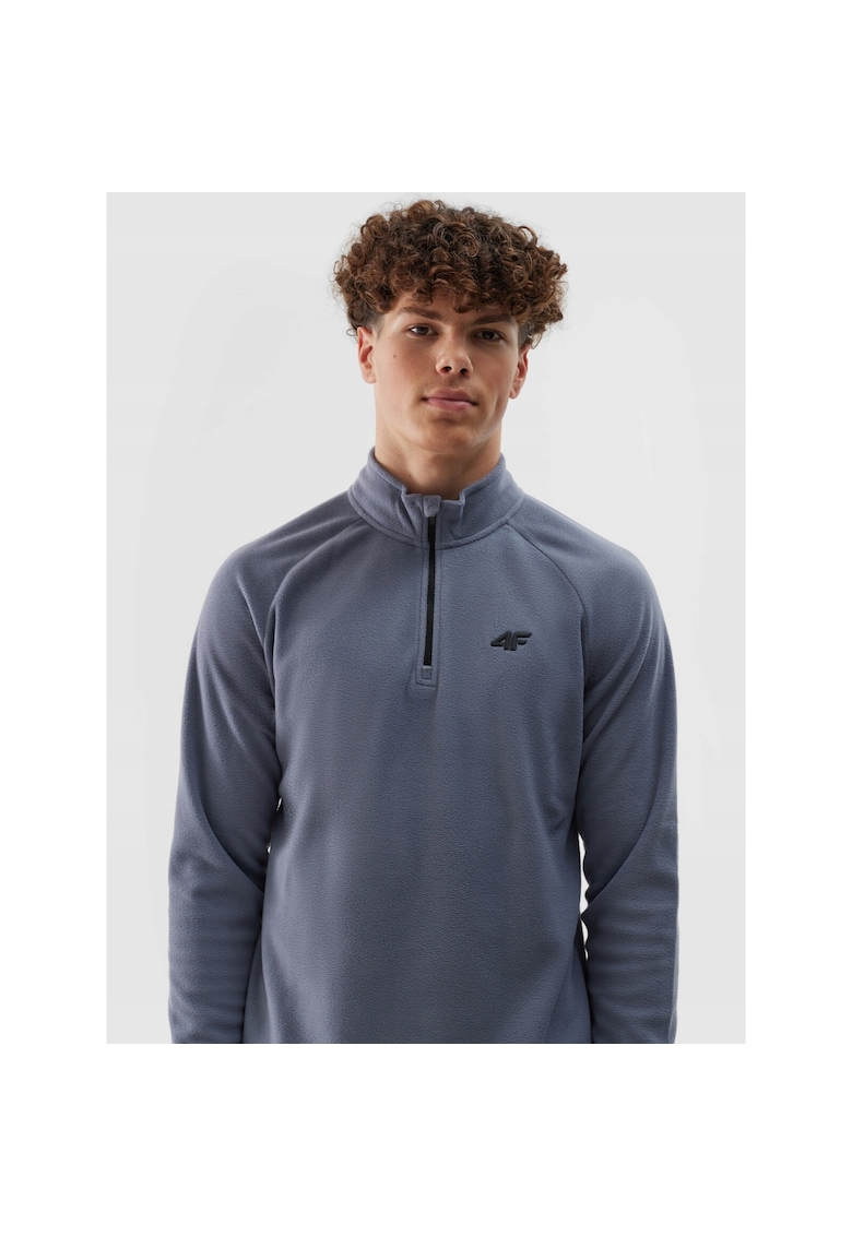 Bluza Termoactiva Fleece Barbati  Slim Fit - Poliester - Denim - Ideal pentru Schi - AW24