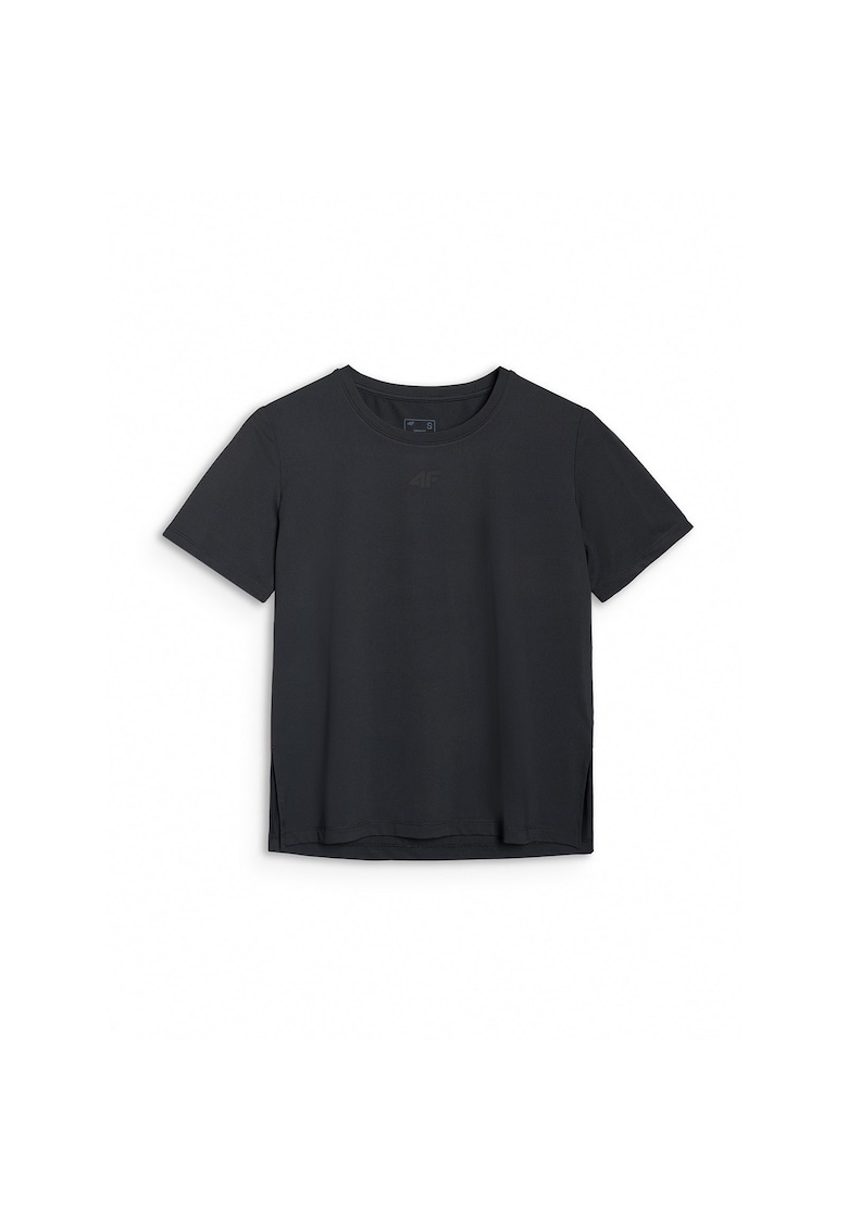 Tricou sport negru - uscare rapida - supradimensionat - pentru femei - textil