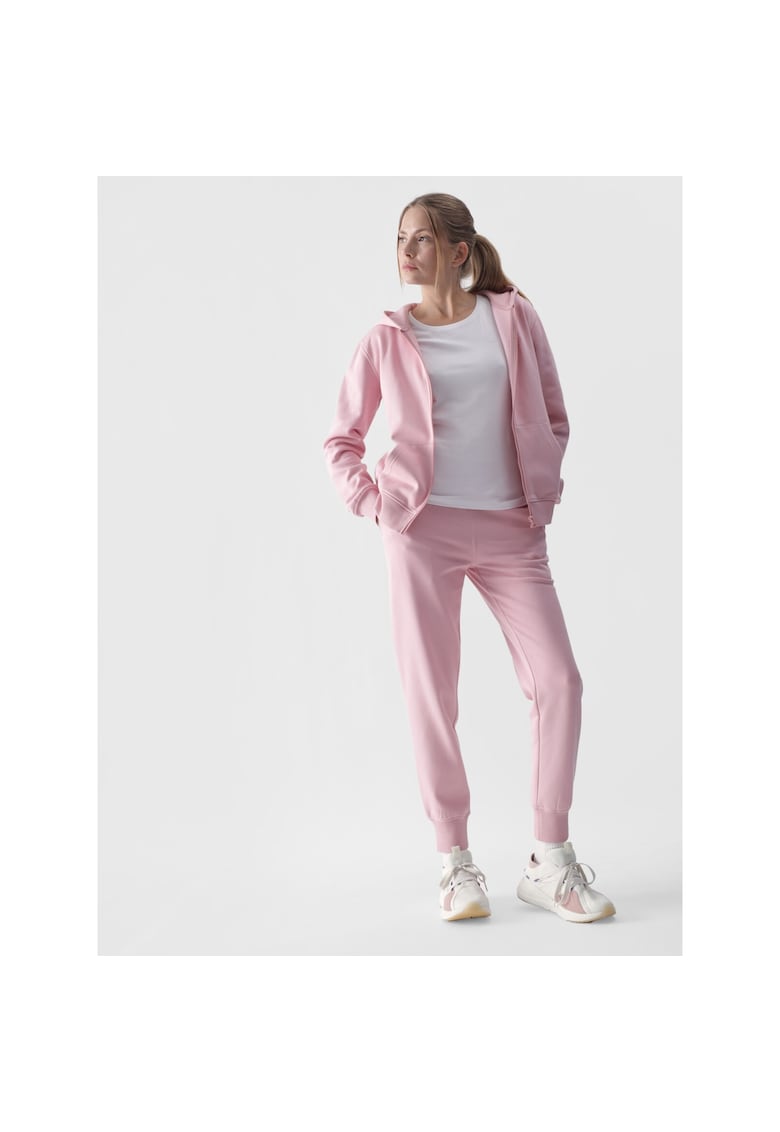 Pantaloni Casual Trening Dama Roz Pal - Bumbac 80% - Confortabili si Durabili - Marimi XS-XXL
