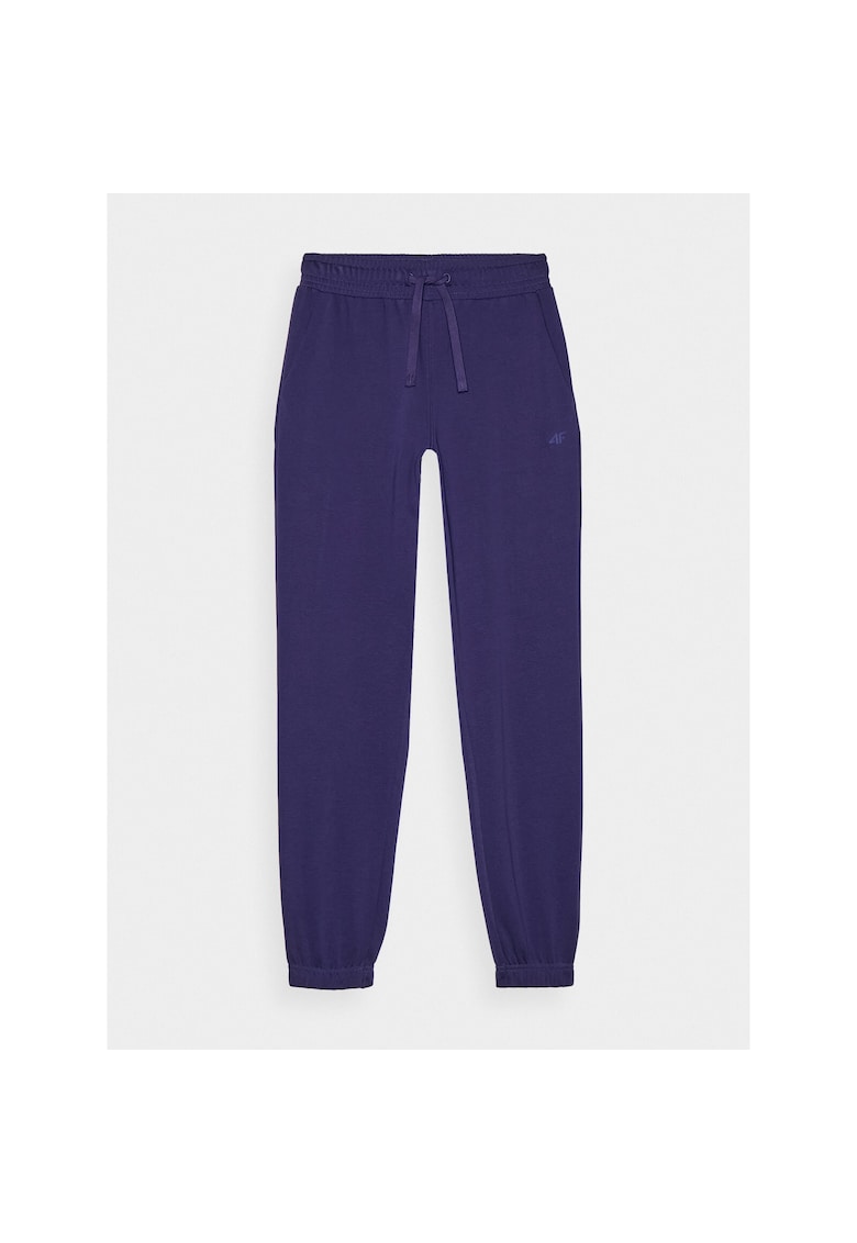 Pantaloni sport dama WMM00TTROF1138-31S - 4F - Bumbac - Bleumarin