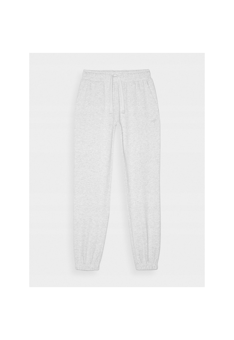 Pantaloni sport dama WMM00TTROF1138-27M - 4F - Bumbac - Gri