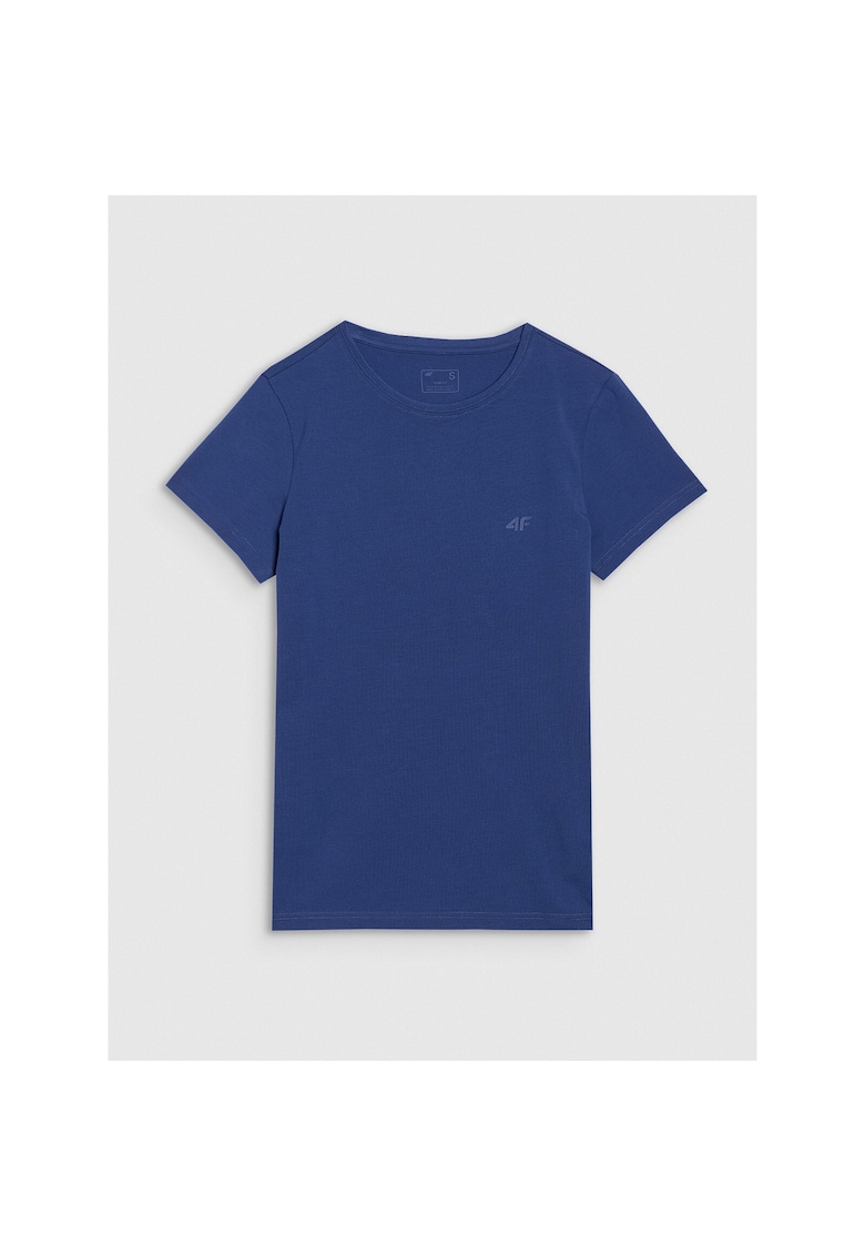 Tricou sport dama - Bumbac/Elastan - Bleumarin