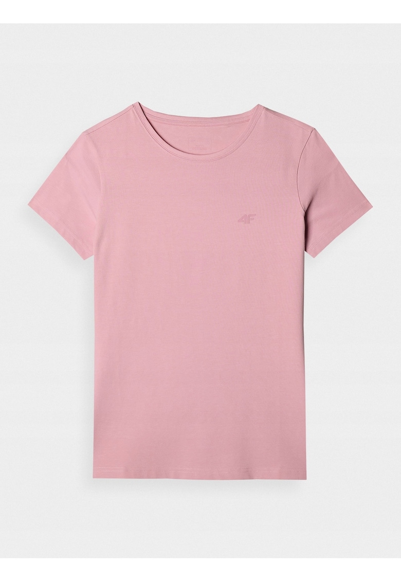 Tricou Roz Pal Slim Casual - Roz Crem