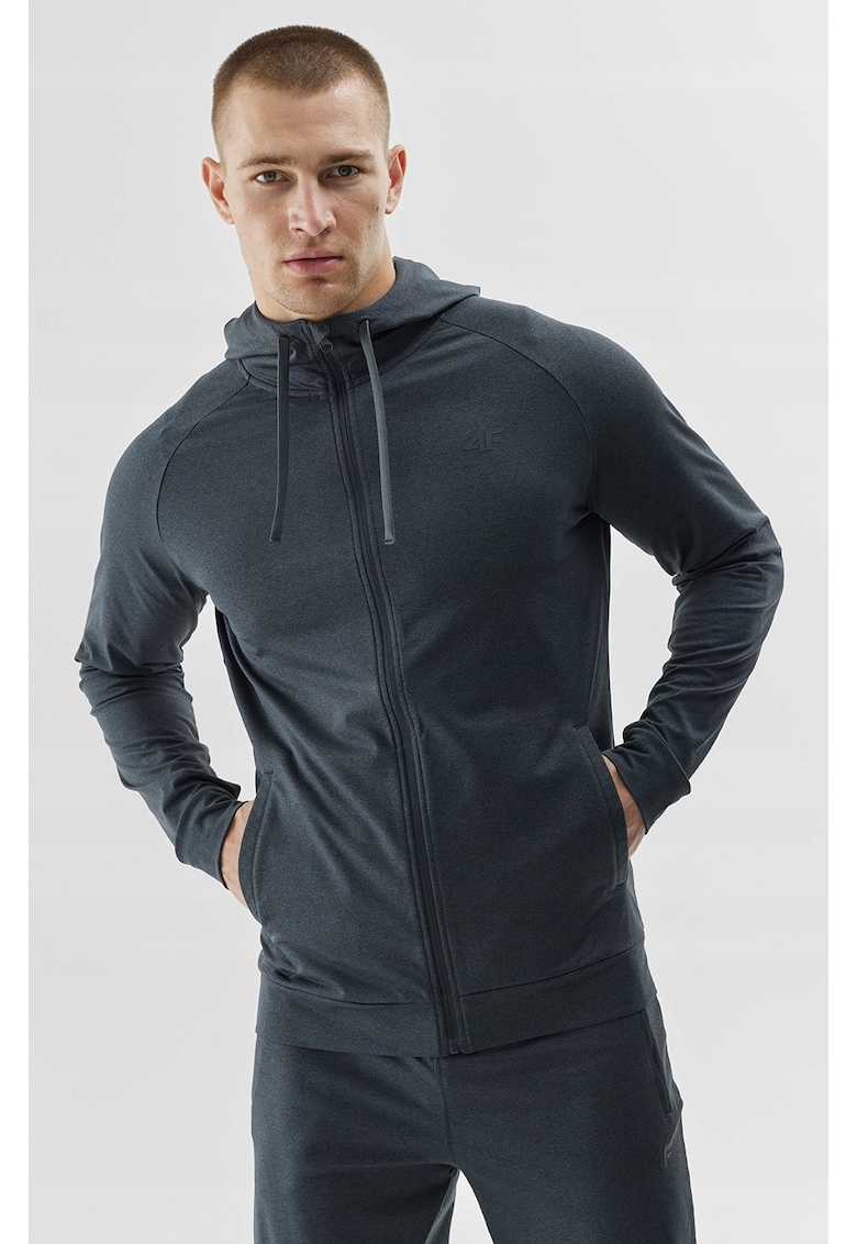 Hanorac de Antrenament pentru Barbati Gluga Reglabila - 4FDry - Antracit - AW24