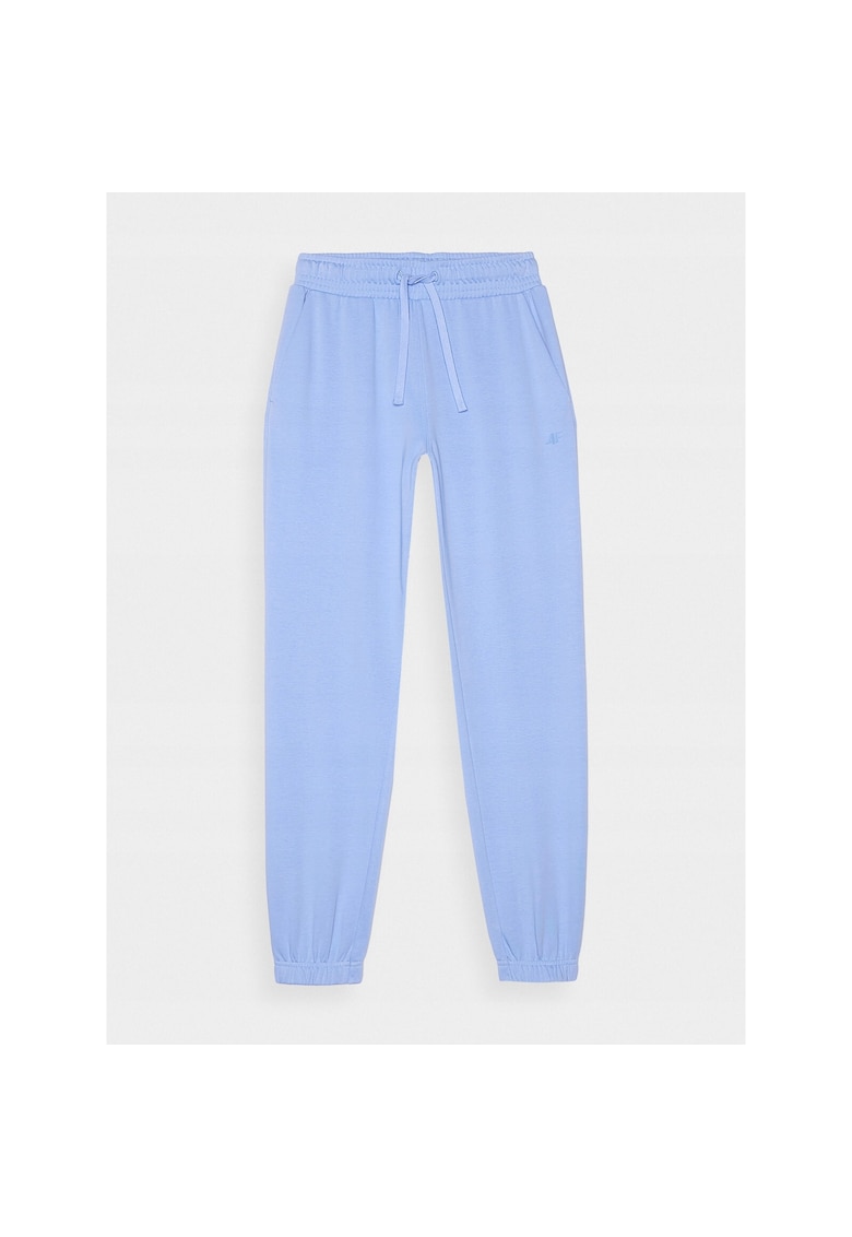 Pantaloni sport dama WMM00TTROF1138-32S - 4F - Bumbac - Albastru