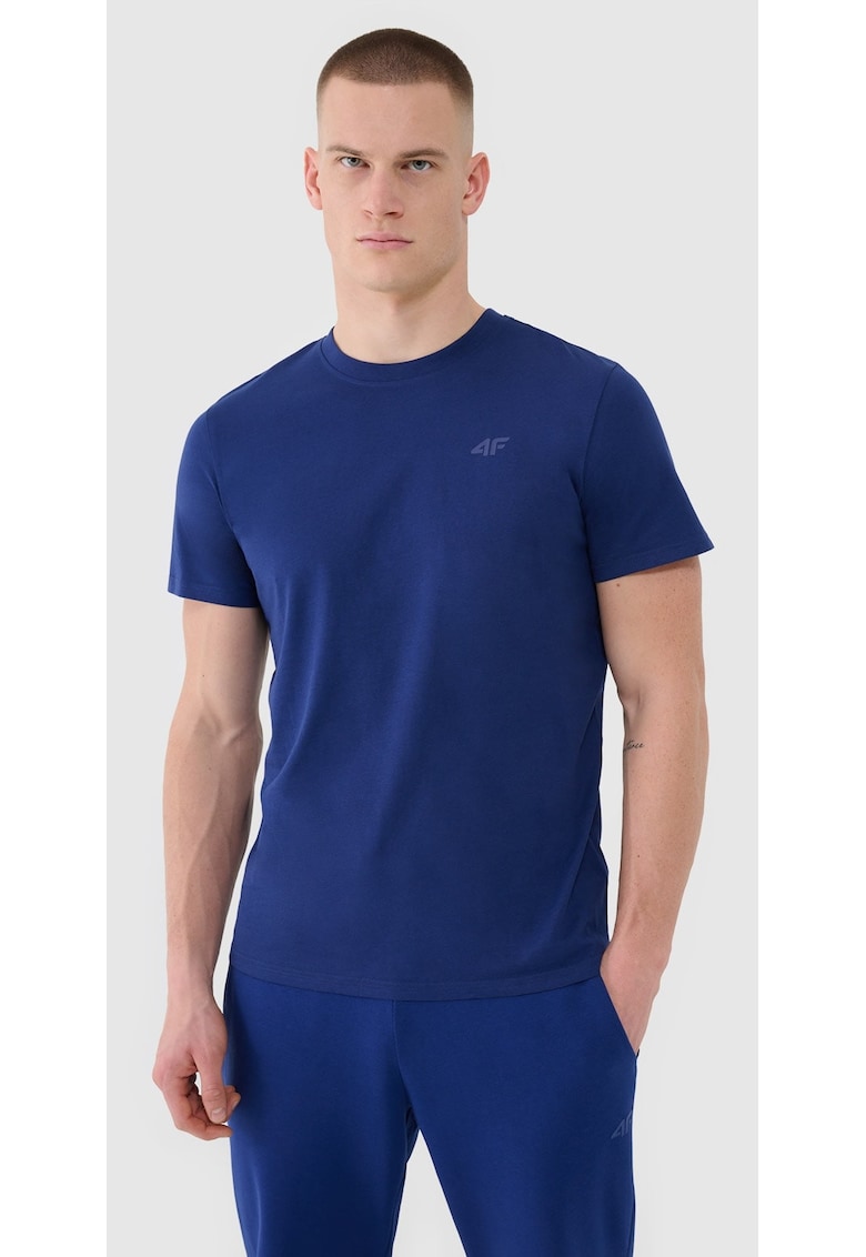 Tricou Barbati Bleumarin - 100% Bumbac - Marimi S-XXL - Croiala Regular - Casual si Sportstyle