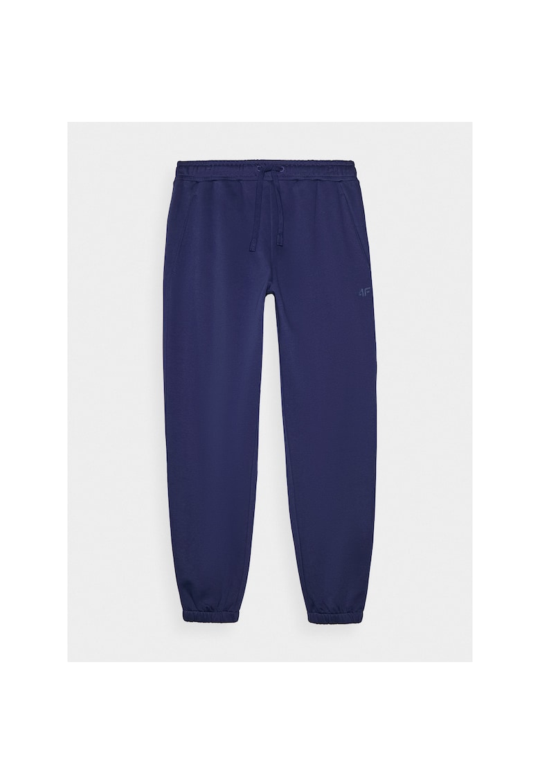 Pantaloni sport barbati bleumarin - poliester/bumbac