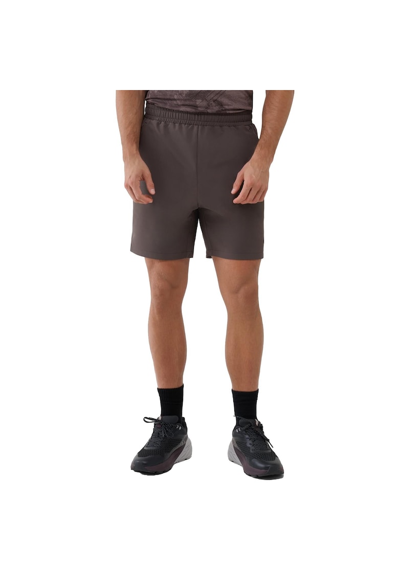 Pantaloni scurti de trening uscare rapida - maro - material sintetic