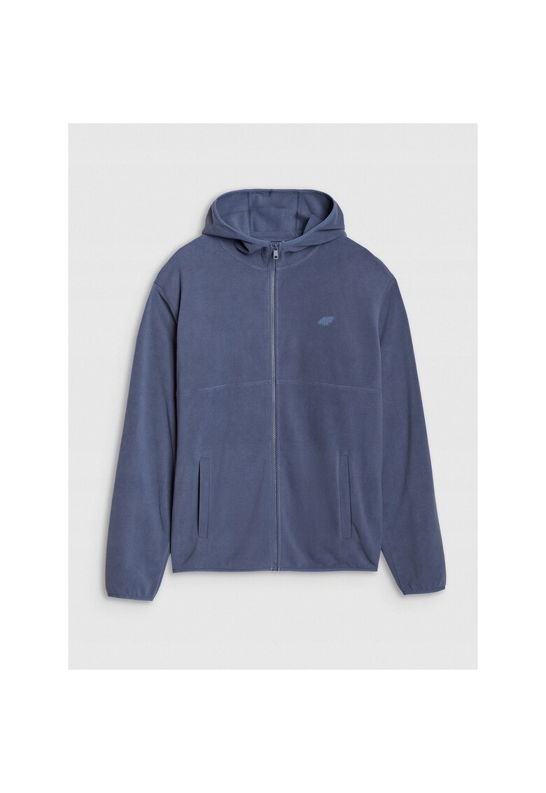 Hanorac Fleece Barbati Sportiv - Albastru marin - Poliester