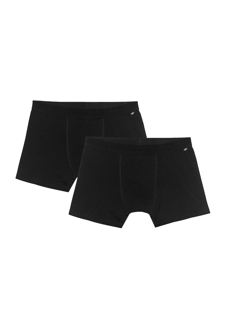 Boxeri scurti set 2 perechi - bumbac/elastan - negru