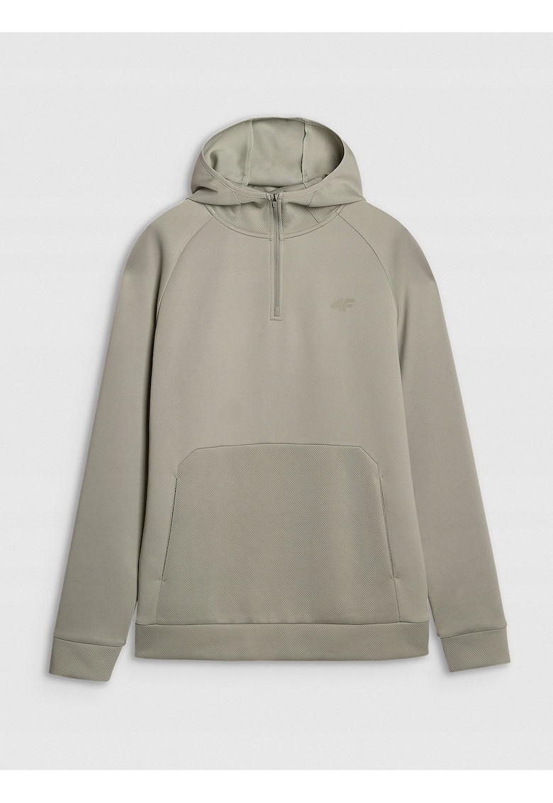 Hanorac de trening kaki - uscare rapida - fara fermoar - bumbac