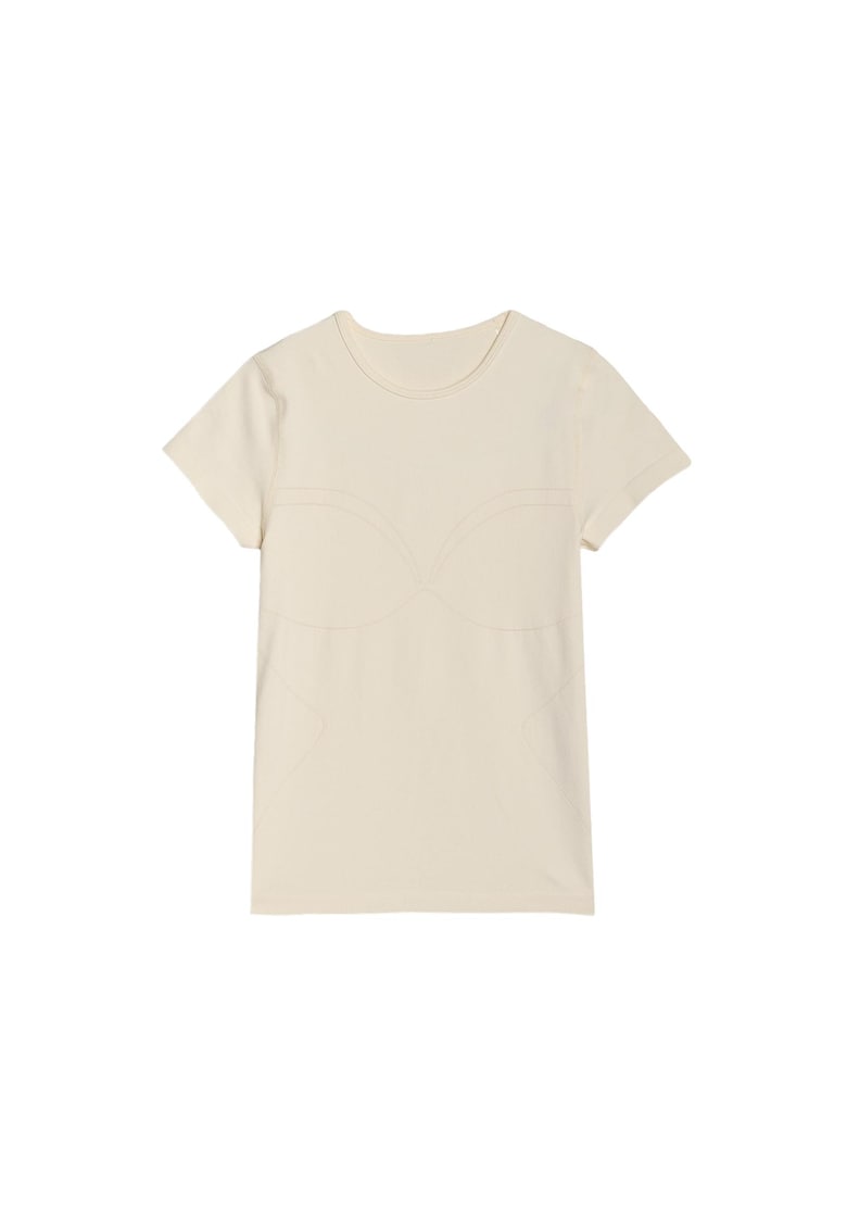 Tricou sport femei uscare rapida - ecru