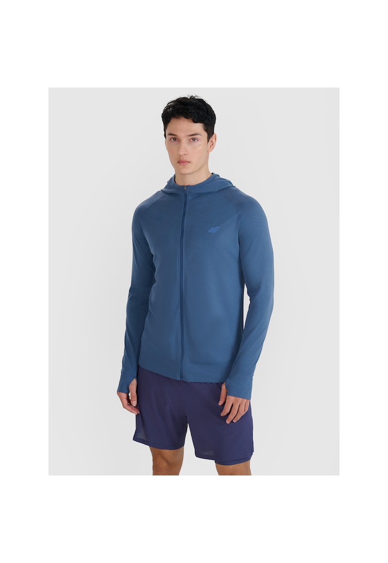Hanorac sport pentru barbati alergare montana - uscare rapida - bleumarin - material sintetic