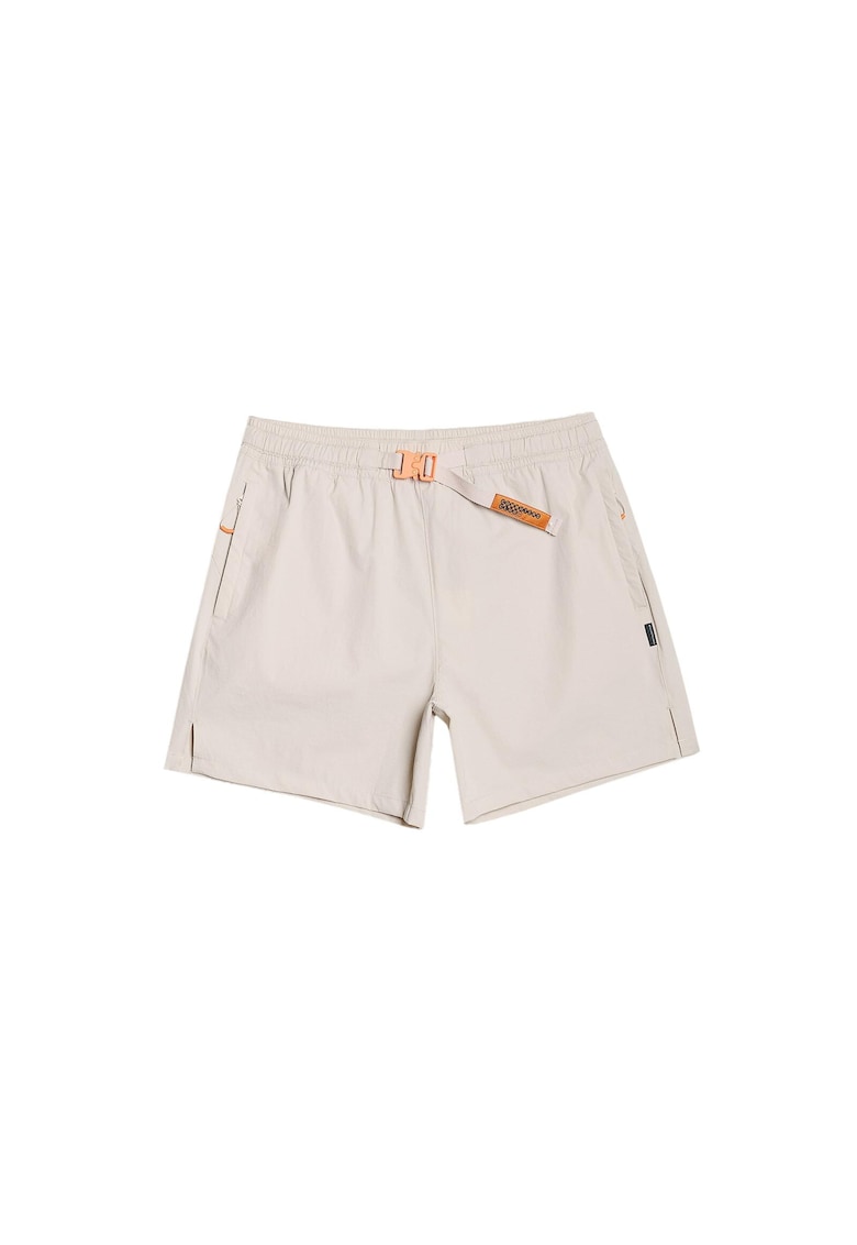 Pantaloni scurti barbati - stil sportiv - bej - material fibre sintetice/elastan