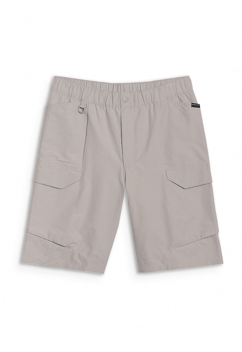 Pantaloni scurti barbati gri - material sintetic - elastic