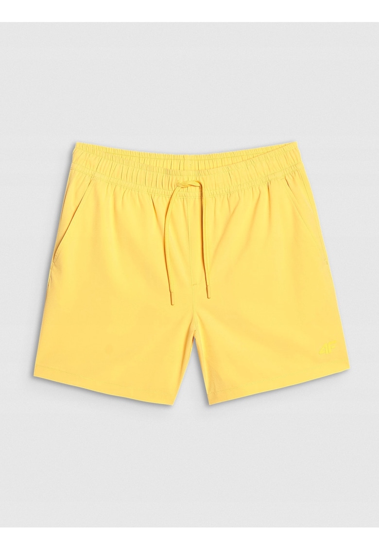 Pantaloni scurti de plaja galben - textil