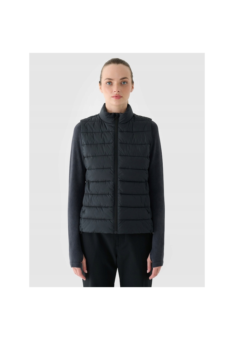 Vesta sport dama neagra - puf sintetic - croiala slim - matlasare orizontala