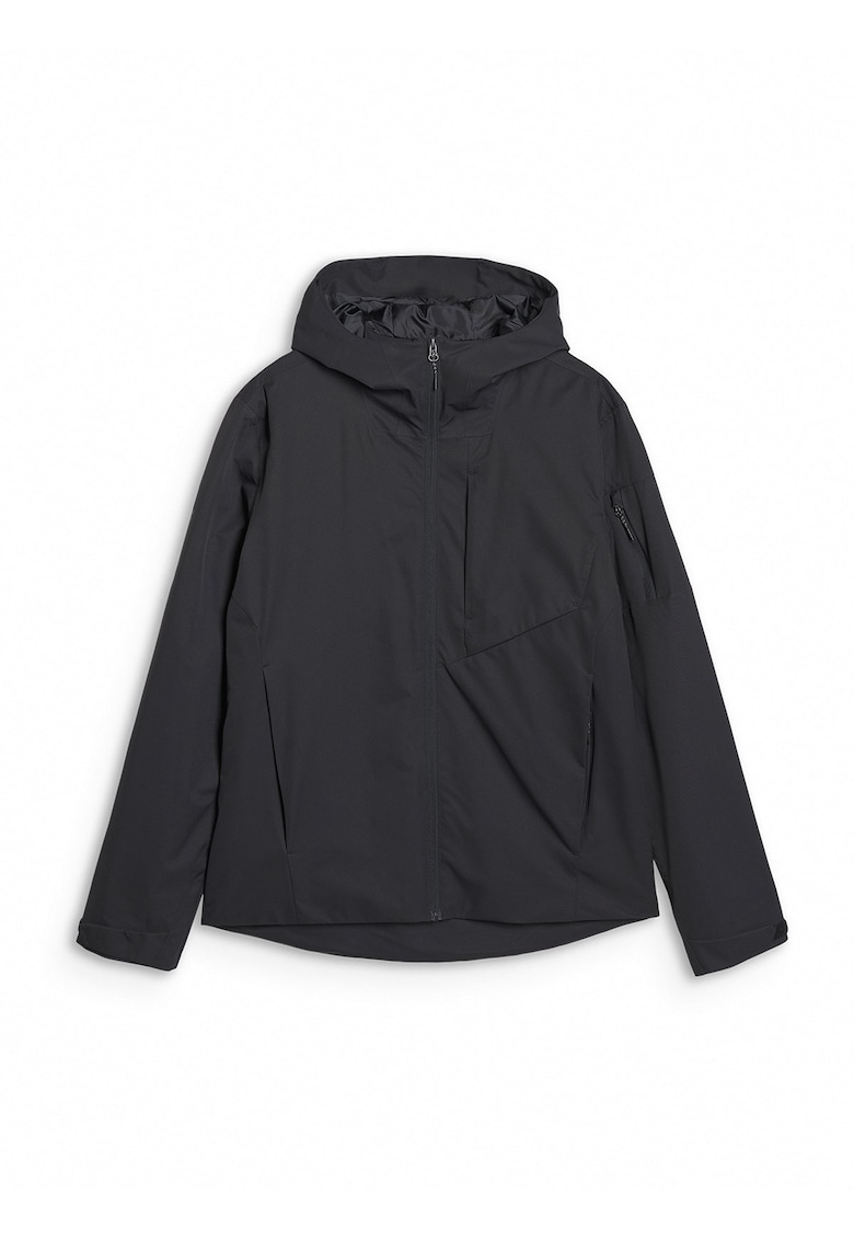 Jacheta de tranzitie barbati membrana NeoDry 8000/5000 - gluga - neagra - sintetic