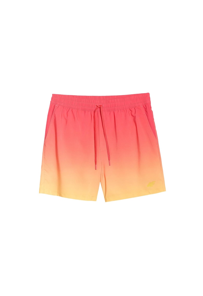 Sorturi Plaja Galben Barbati - Poliester - Uscare Rapida - Buzunare Velcro - Marimi S-XXL - Pentru Inot si Activitati de Vara