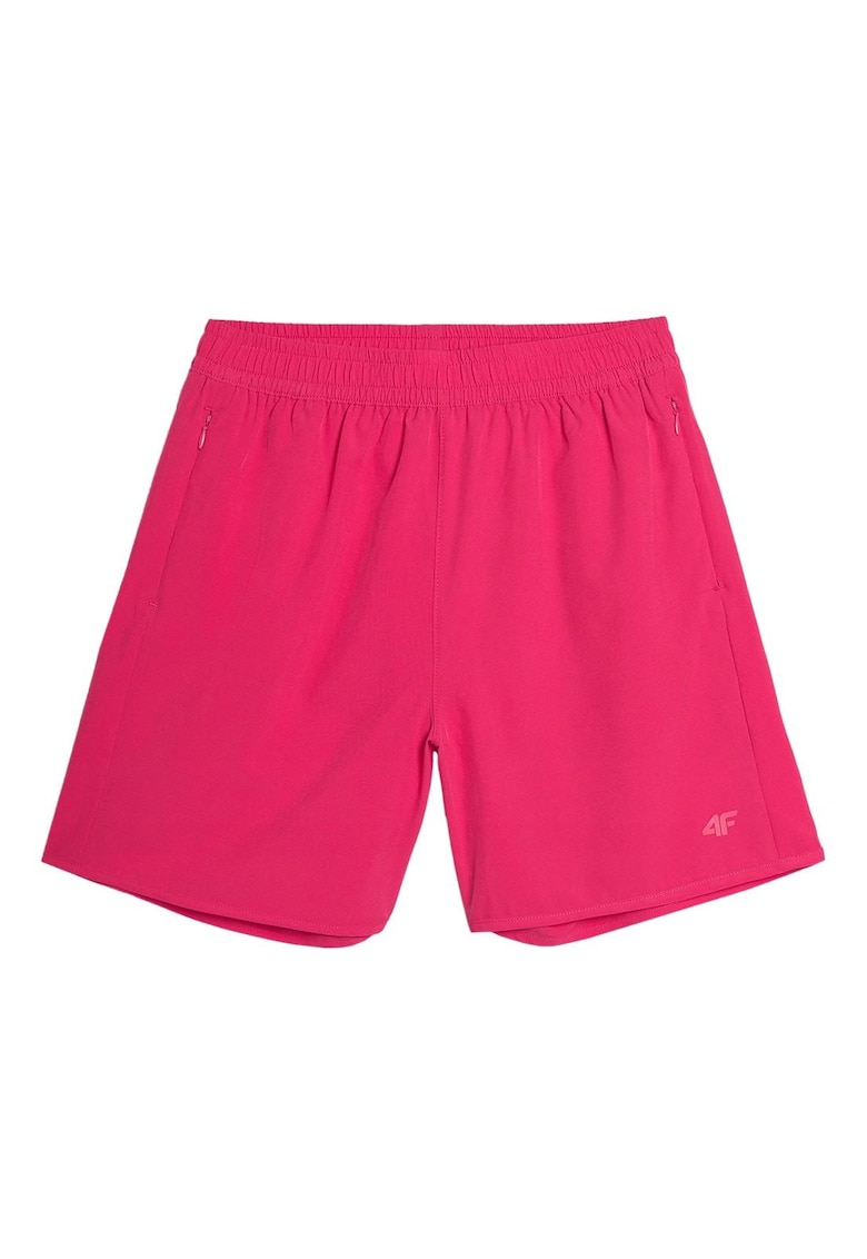 Pantaloni scurti sport dama WSS25UBDSF149-54S - 4F - Poliester - Roz