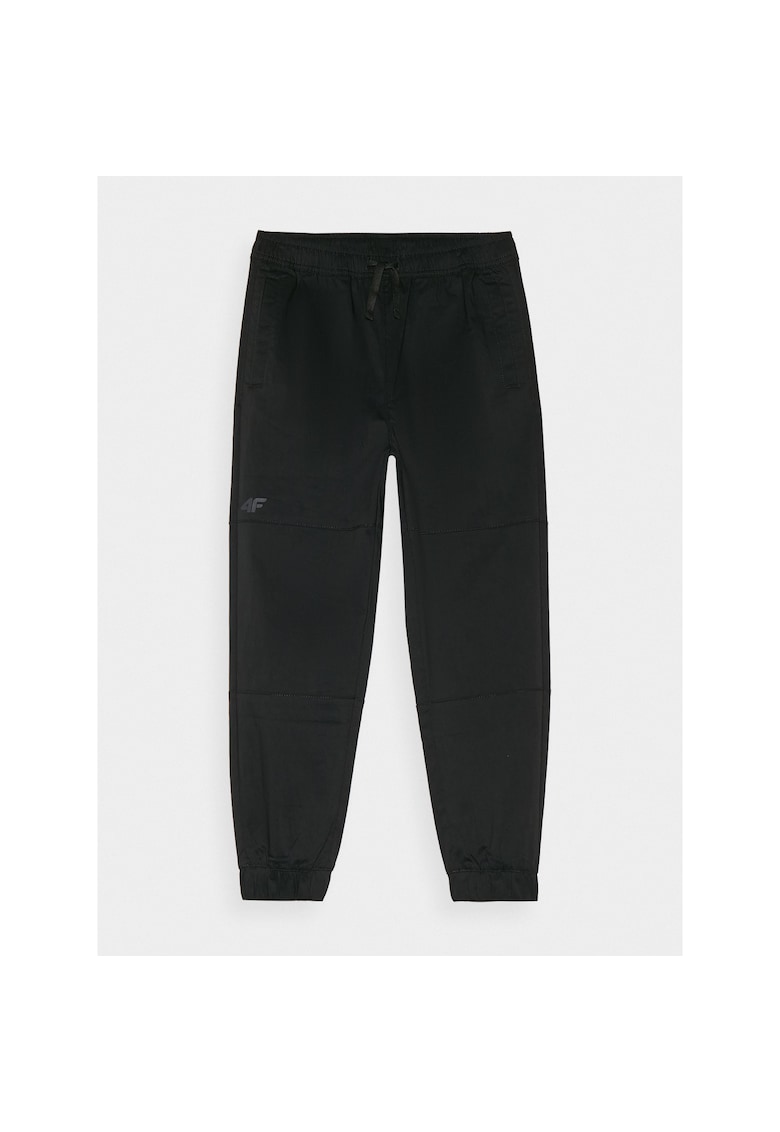 Pantaloni sport copii negri - croiala oversize - bumbac