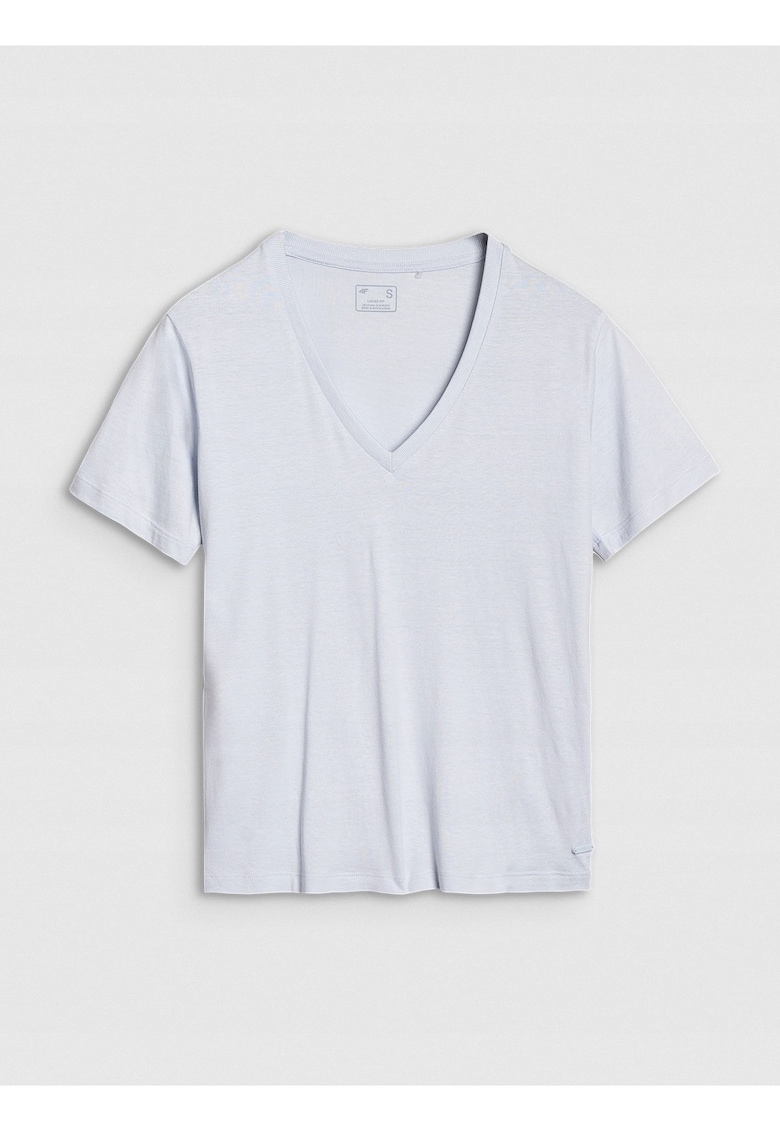 Tricou dama - oversize - bumbac si modal - albastru