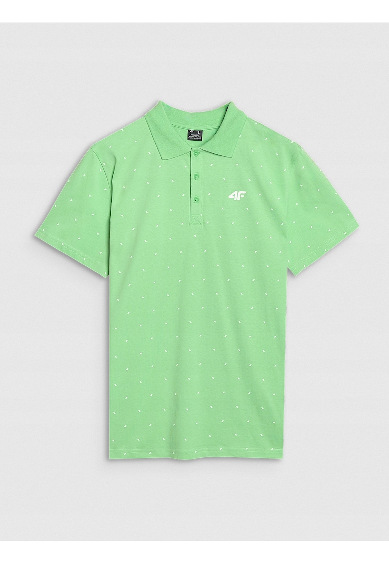 Tricou polo barbati imprimeu integral - verde - 100% bumbac Tricou polo barbati imprimeu integral - verde - 100% bumbac