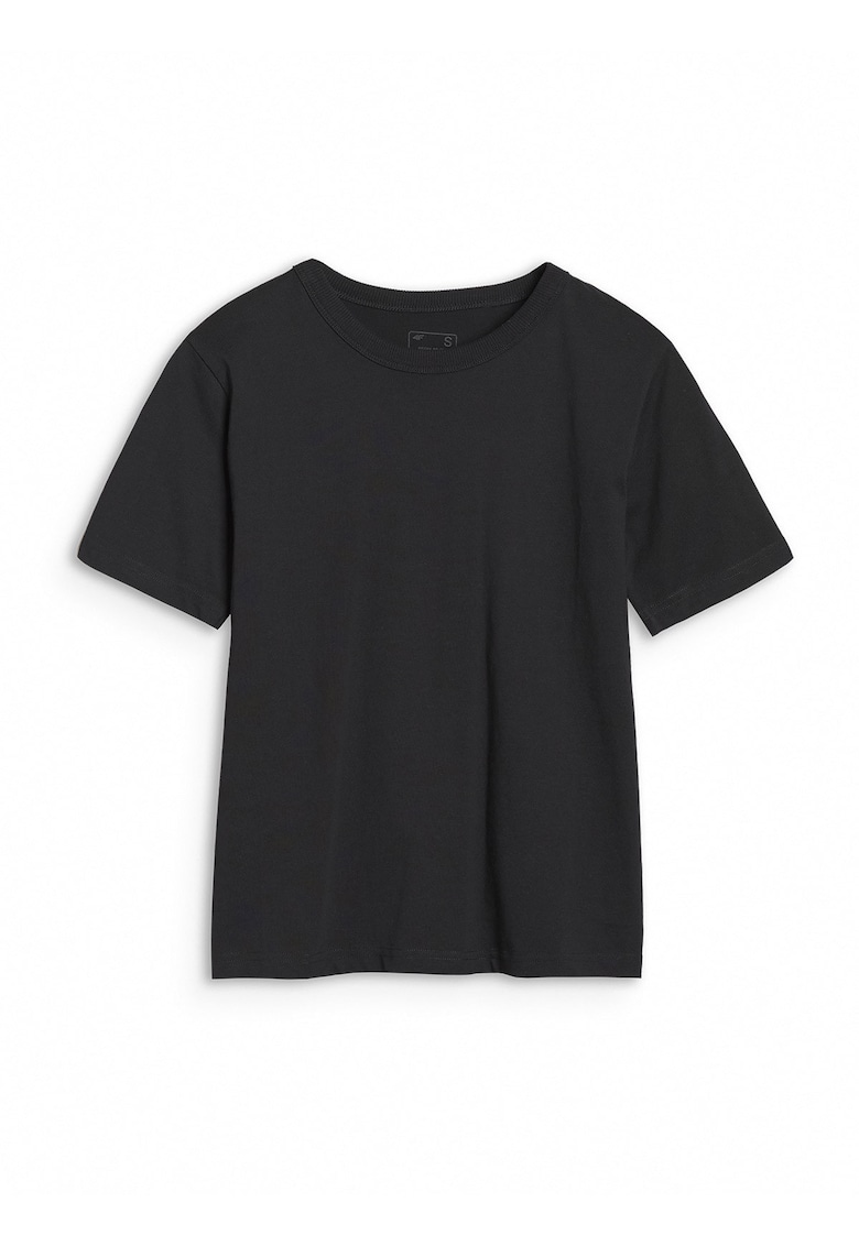 Tricou dama WSS25TTSHF1991 - 4F - Bumbac - Negru