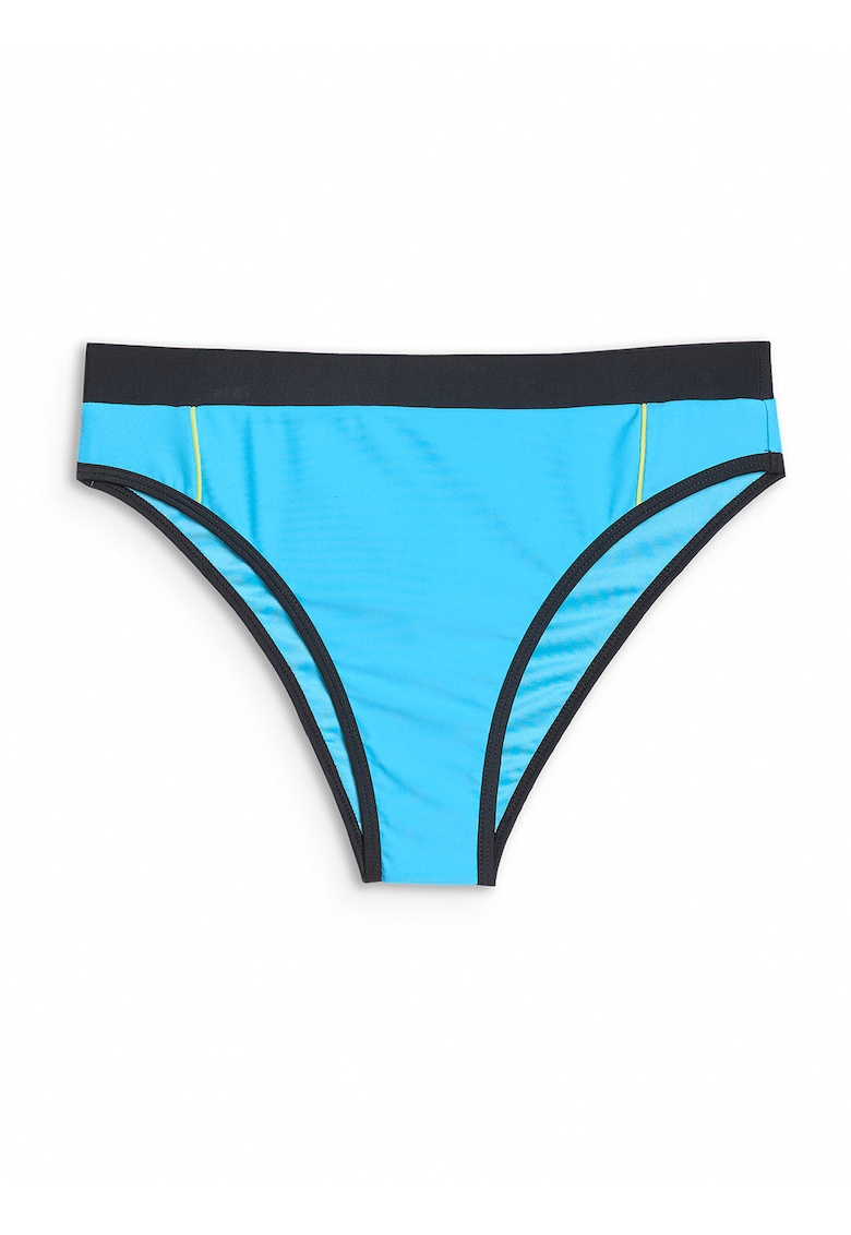 Costum de baie pentru femei - bikini - elastic - albastru - material sintetic