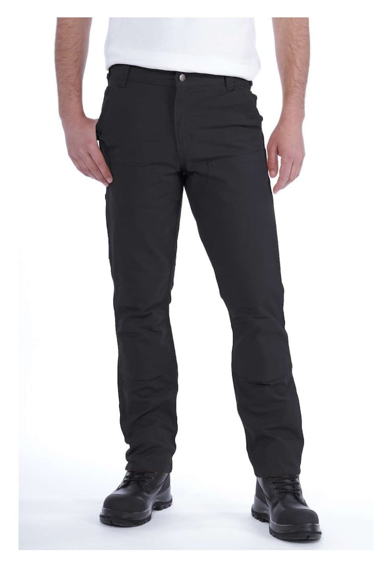 Pantaloni barbati Stretch Duck Double Front - Bumbac - Negru