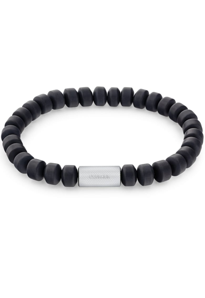 Bratara Men’s Collection Onyx beads 35000205 - Argintiu - Negru