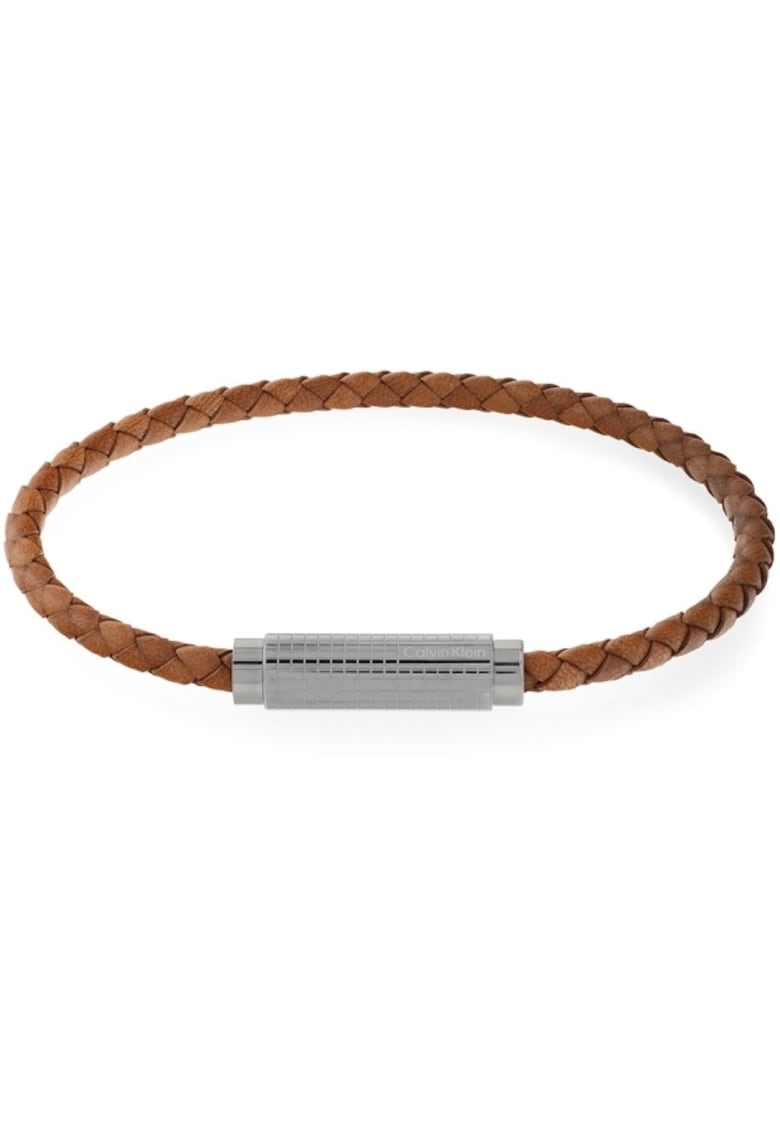 Bratara Men’s Collection Braided Leather 35000421 - Argintiu - Maro